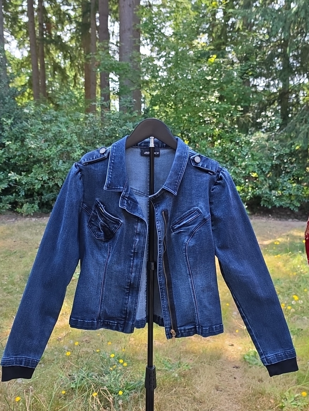 Jag Jeans JagBLACK Dark Blue Denim Zip Jacket
